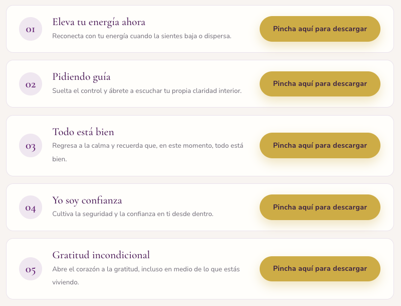 Las 5 meditaciones de regalo
